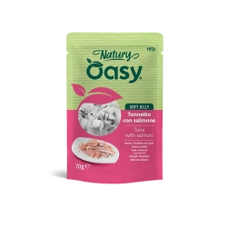 OASY Natury saszetka - Tuńczyk z łososiem 70g
