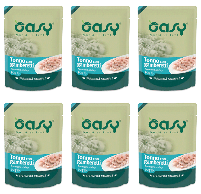 Oasy Natural Tuńczyk z krewetkami 6x70g