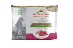 Almo Nature HFC Natural Valuepack tuńczyk i kurczak 6x55g