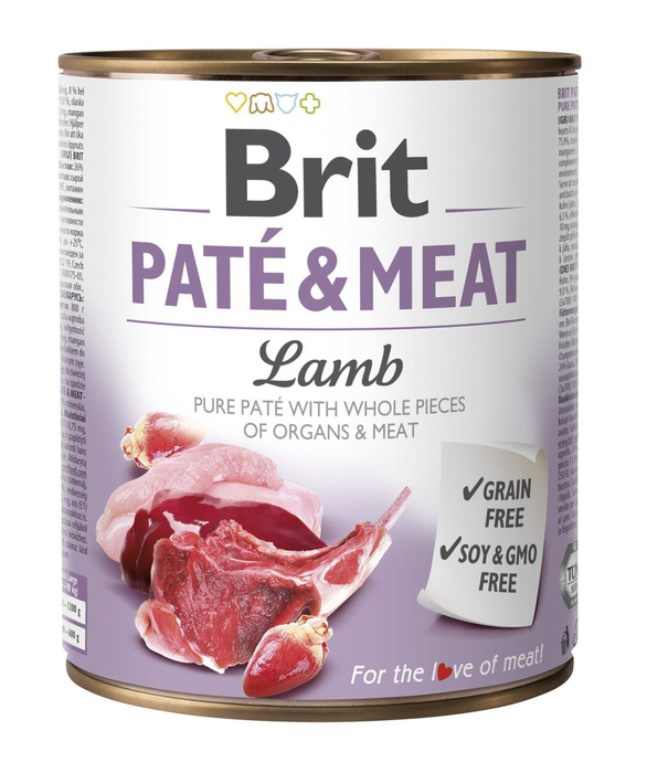 Brit Pate&Meat z jagnięciną 800g