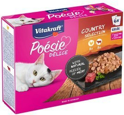 Vitakraft Poesie Delice kurczak z wołowiną w galaretce 6x85g