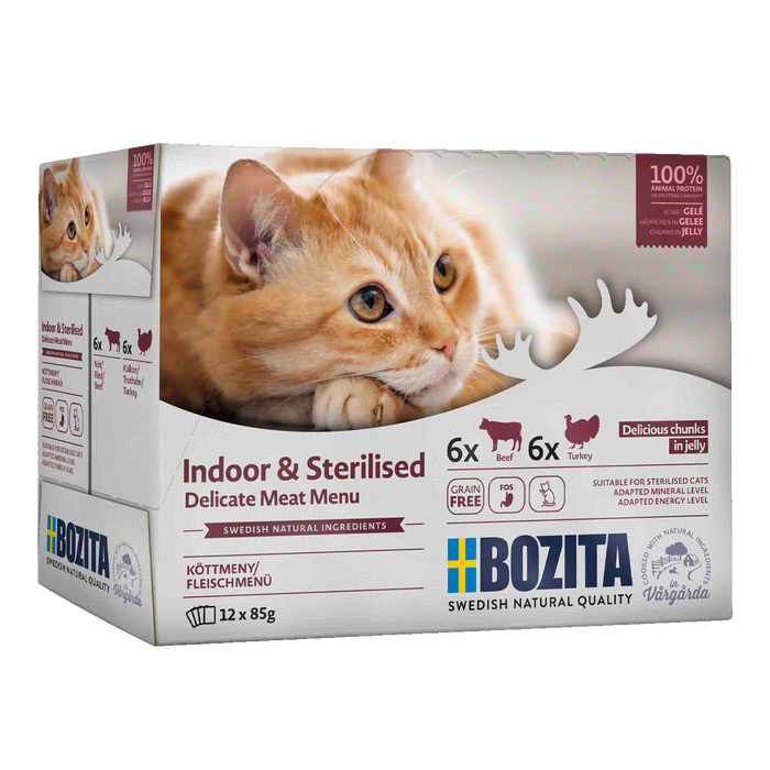 Bozita Indoor&Sterilised Box w galaretce 12x85g