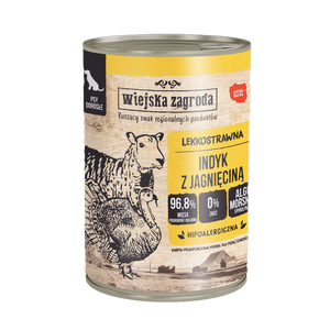 Wiejska zagroda indyk z jagnięciną 400g