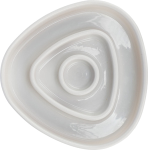 Trixie Miska Slow Feeding szara plastik/TPR 0,35 l/15x15cm spowalniająca jedzenie