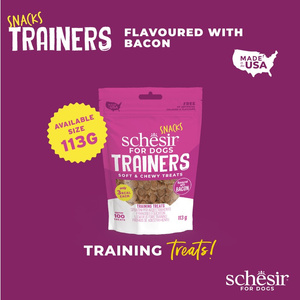 Schesir Dog Snack Training Soft&Chewy Bekon 113G