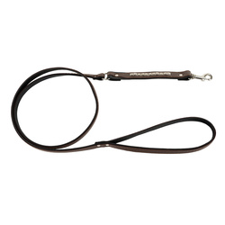 Barry King Smycz dla psa wzór kostki 25mm/110cm brązowa