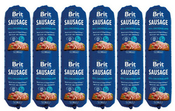 Brit Premium Sausage jagnięcina z kurczakiem 6x800g