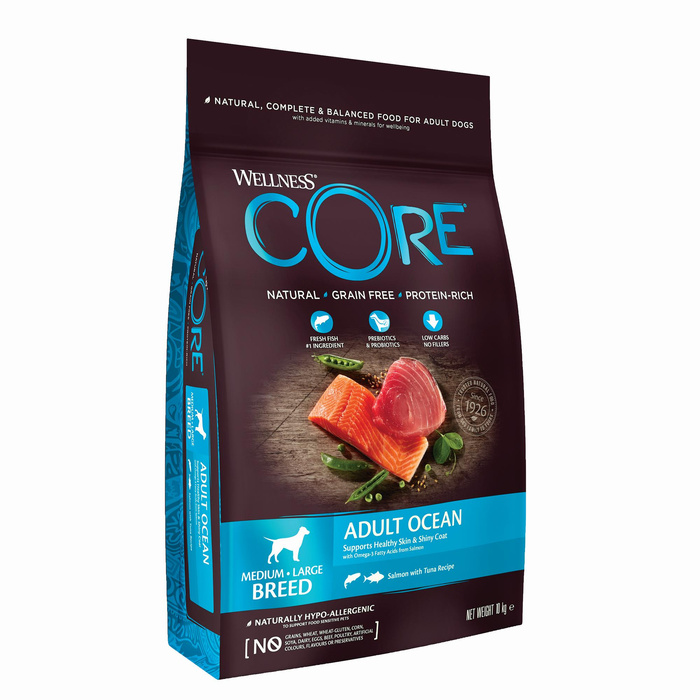 Wellness Core Adult Ocean k.sucha d.psa średnich i d.ras łosoś/tuńcz. 10kg