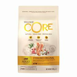 Wellness Core Sterilised k.sucha d.kota steryl. kurcz./indyk 300g