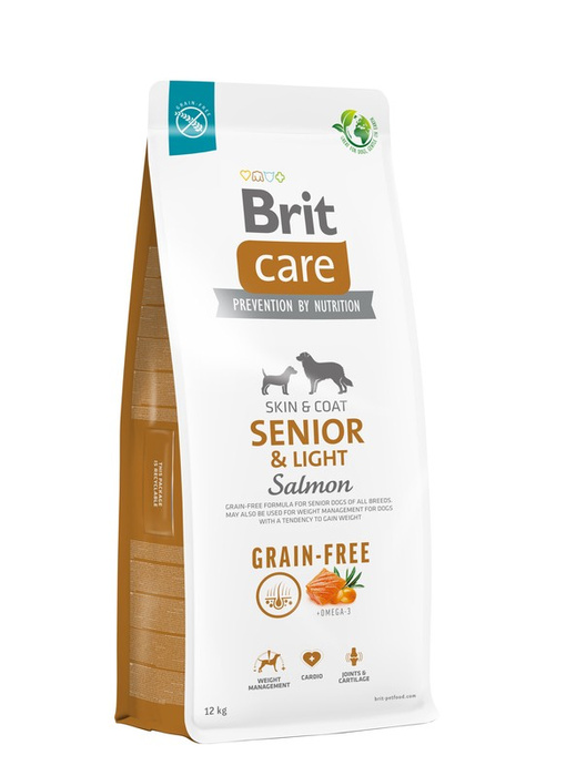 Brit Care Dog Grain-free Senior&Light z łososiem 12kg  