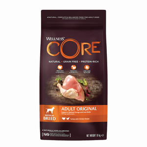 Wellness Core Adult k.sucha d.psa śr.ras indyk/kurcz. 1,8kg