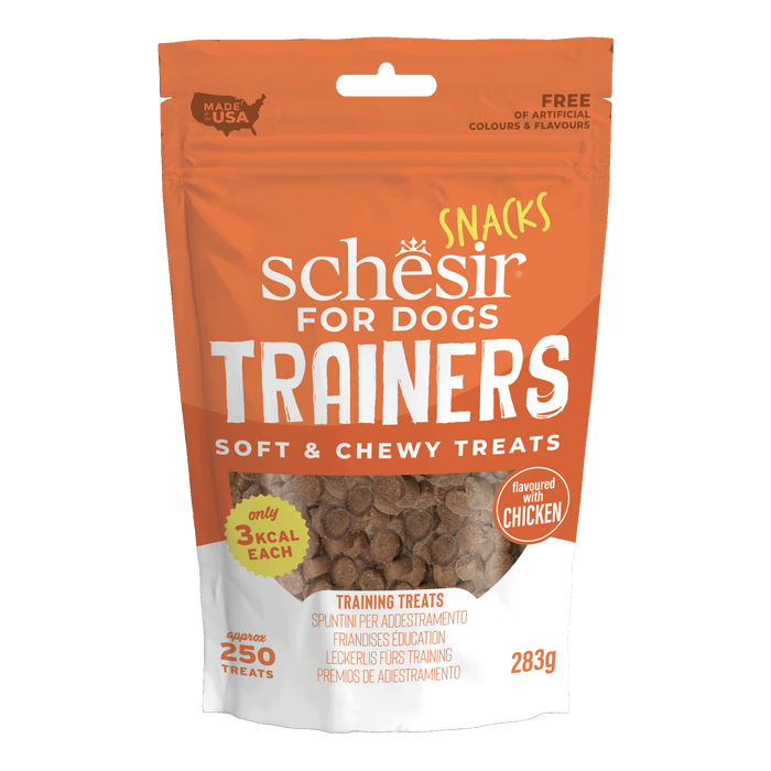 Schesir Trainers soft and chewy przysmak dla psów kurczak 283g saszetka