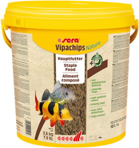 Sera Vipachips 10 l (3,6 kg) chipsy tonące pokarm podstawowy