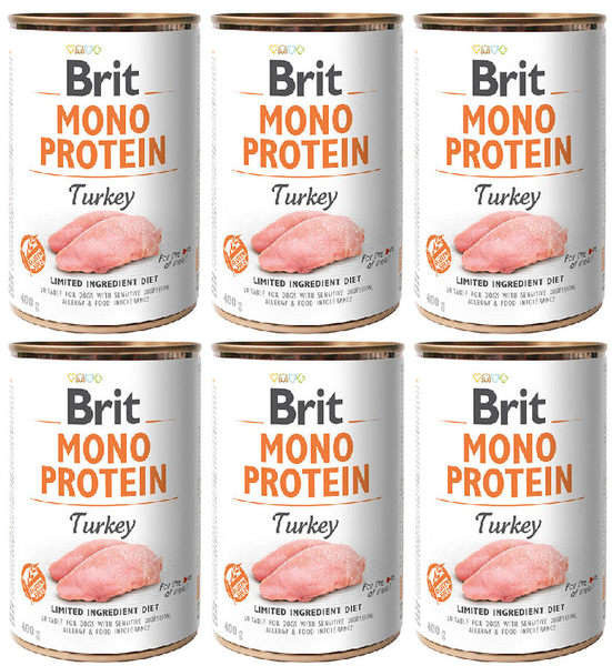 Brit Mono Protein z indykiem 6x400g 