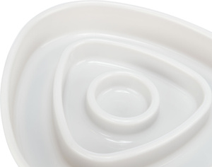 Trixie Miska Slow Feeding szara plastik/TPR 0,35 l/15x15cm spowalniająca jedzenie