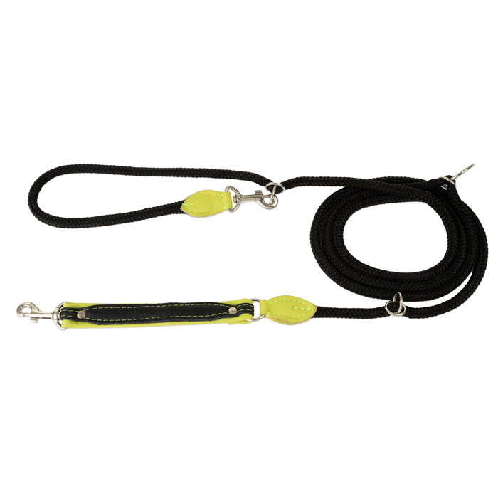 Barry King Smycz regulowana Skóra Łoś 20mm/6/220cm limonka