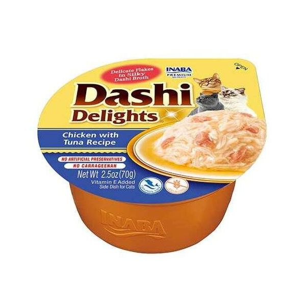 Inaba Cat Dashi Delights kurczak i tuńczyk 70g