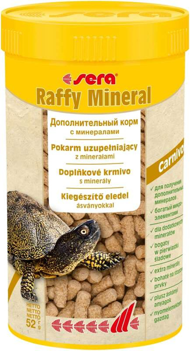 Sera Raffy Mineral 250 ml granulat gady pokarm uzupełniający