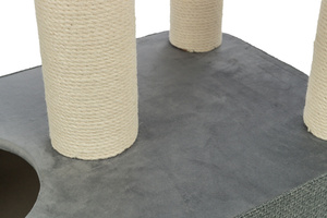 Trixie Viviana drapak z budką i legowiskiem niebieski/szary 86cm