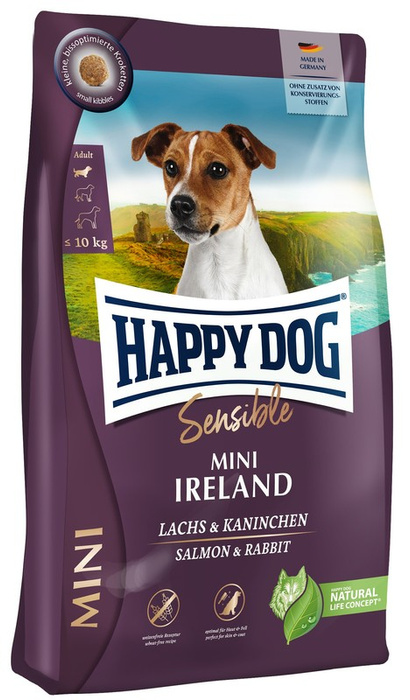Happy Dog Sensible Mini Ireland z łososiem i królikiem 4kg