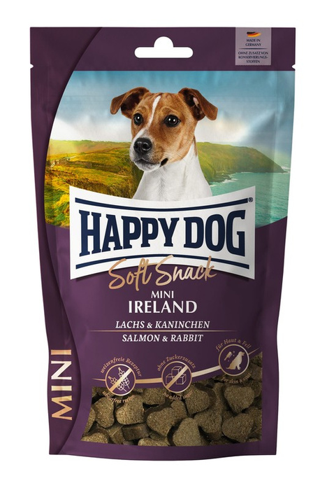 Happy Dog Soft Snack Mini Ireland z łososiem i królikiem 100g