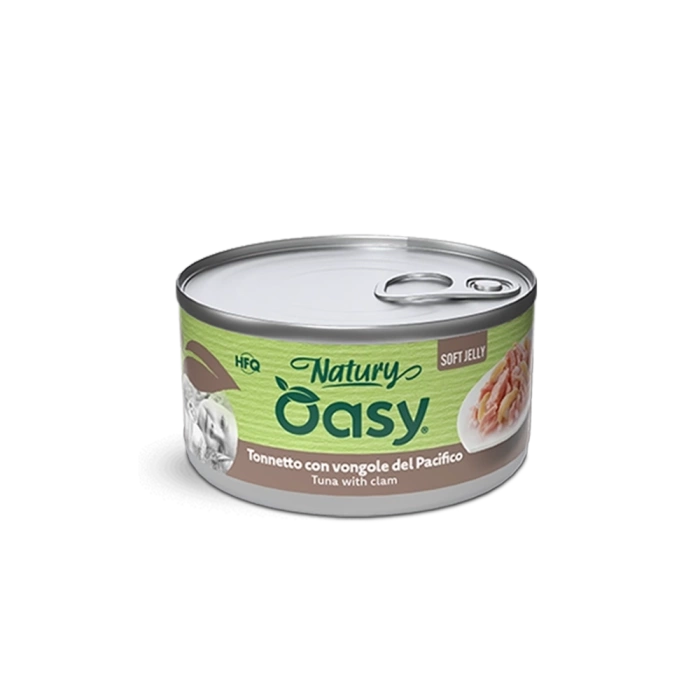 OASY Natury Soft Jelly - Tuńczyk z małżami 150g