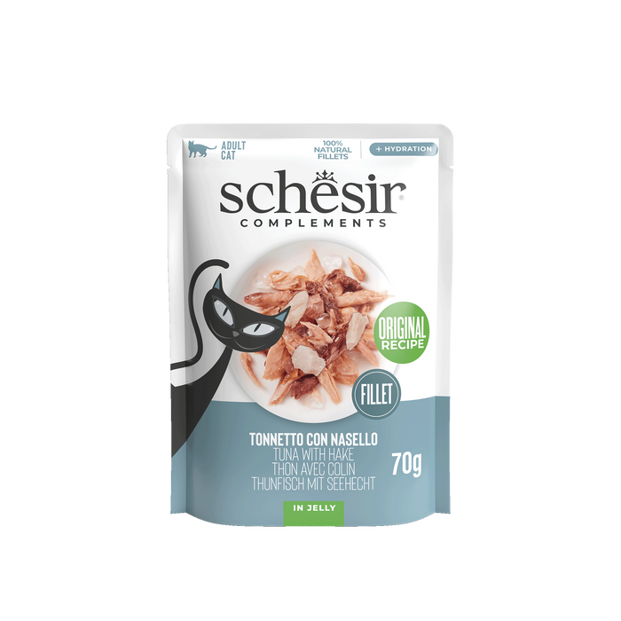 Schesir Complements tuńczyk z morszczukiem w galarecie 70g saszetka