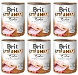 Brit Pate&Meat z królikiem 6x800g