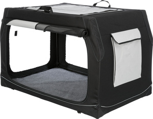 Trixie Box transportowy Vario 40 M-L: 91x58x61cm nylon czarno-szary