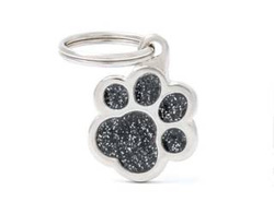 MY FAMILY SHINE adresówka grawerowana Łapka Czarna