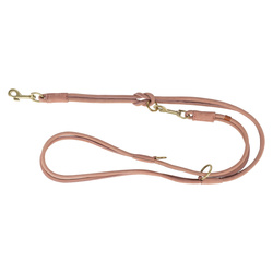 Trixie Pure smycz regulowana dla psa skórzana różowa S: 2m/10mm okrągła