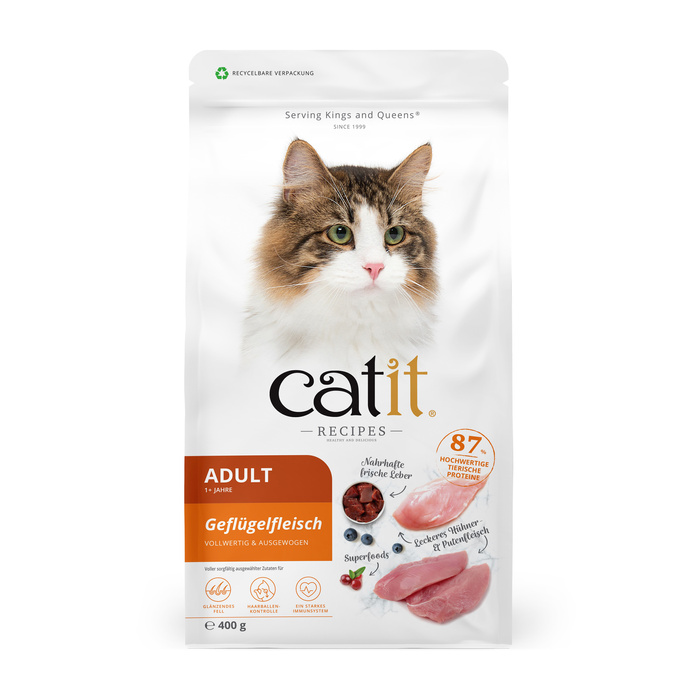 Catit Recipies Adult Poultry karma sucha dla kotów dorosłych drób 400g