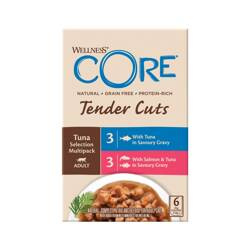 Wellness Core T.Cuts Tuna mix sasz. d.kota tuńczyk 3x2 smaki 6x85g/510g