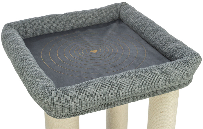 Trixie Viviana drapak z budką i legowiskiem niebieski/szary 86cm