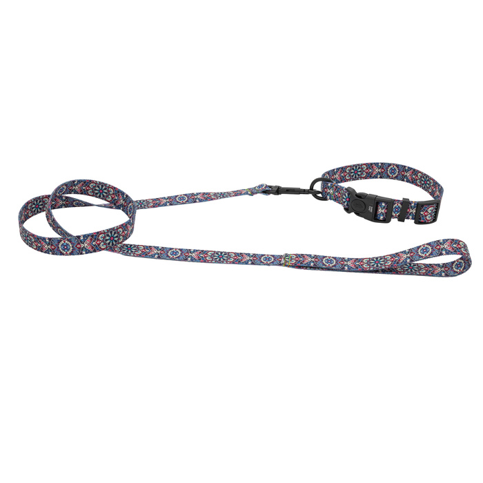Barry King Obroża taśma dla psa Etno Mandala 16mm/30-47cm