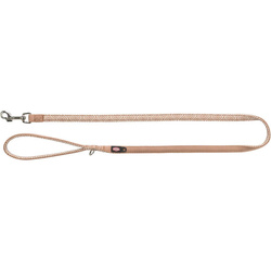 Trixie Smycz Premium podbita neoprenem XS-S: 1,20m/15mm diament boho/karmel Taśma parciana