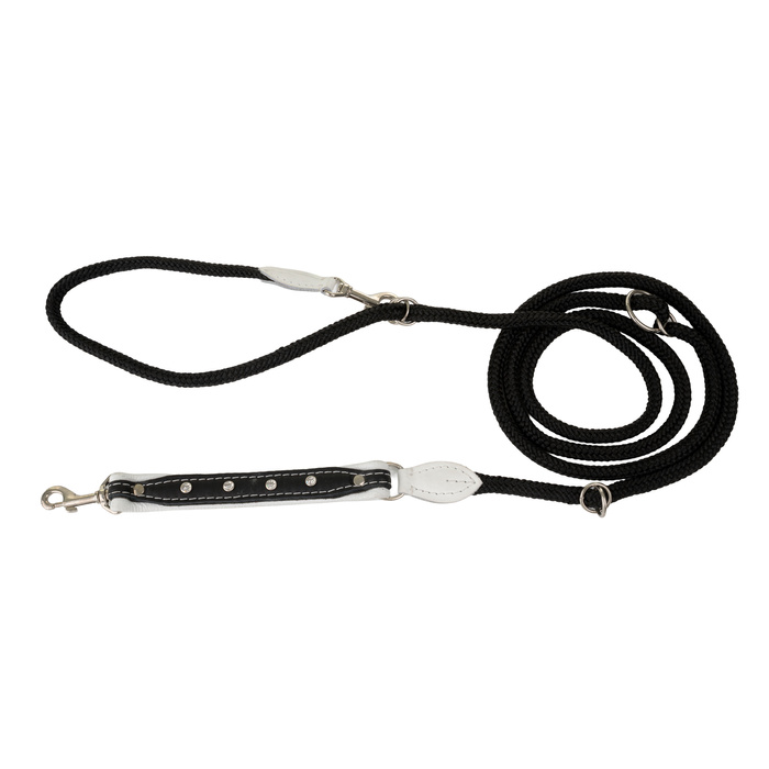 Barry King Smycz regulowana Skóra Łoś Kryształ 20mm/6/220cm biały