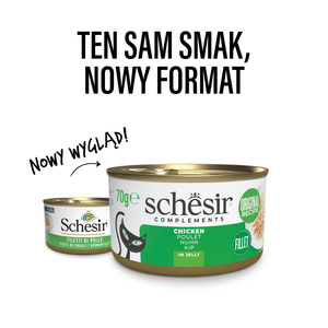 Schesir Complements mokra dla kota kurczak w galarecie 70g puszka