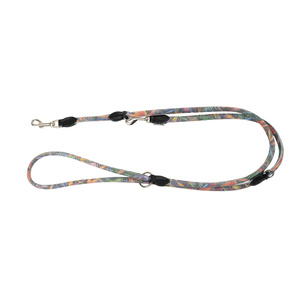 Barry King  Smycz dla psa wzór La Fleur regulowana okrągła 8mm/220cm