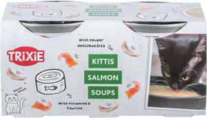 Trixie Kittis Salmon soup przysmak zupa dla kota kurczak i łosoś 4x80g 4 szt/opak