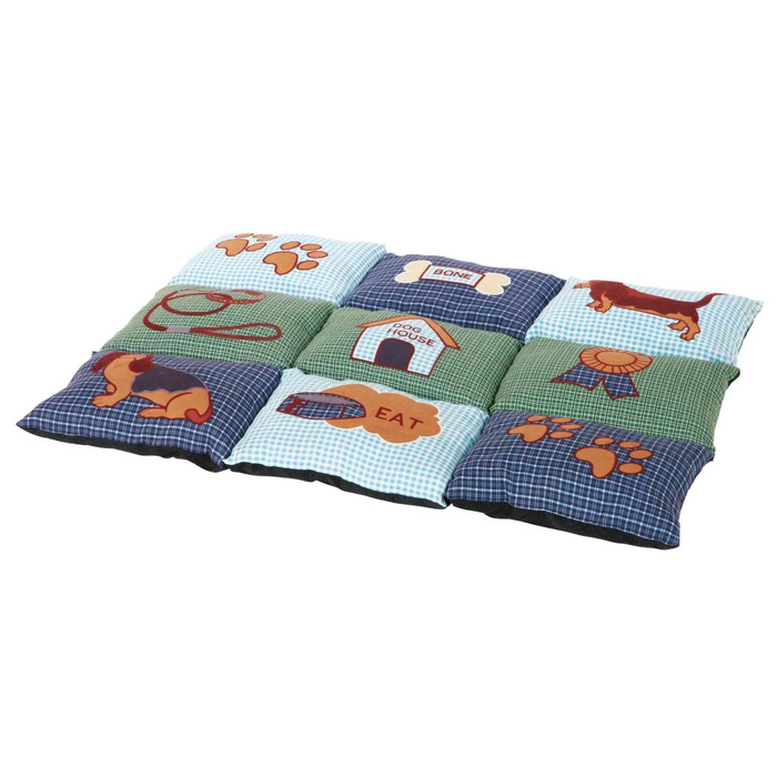 Trixie Mata Patchwork niebiesko-zielona 80×55cm
