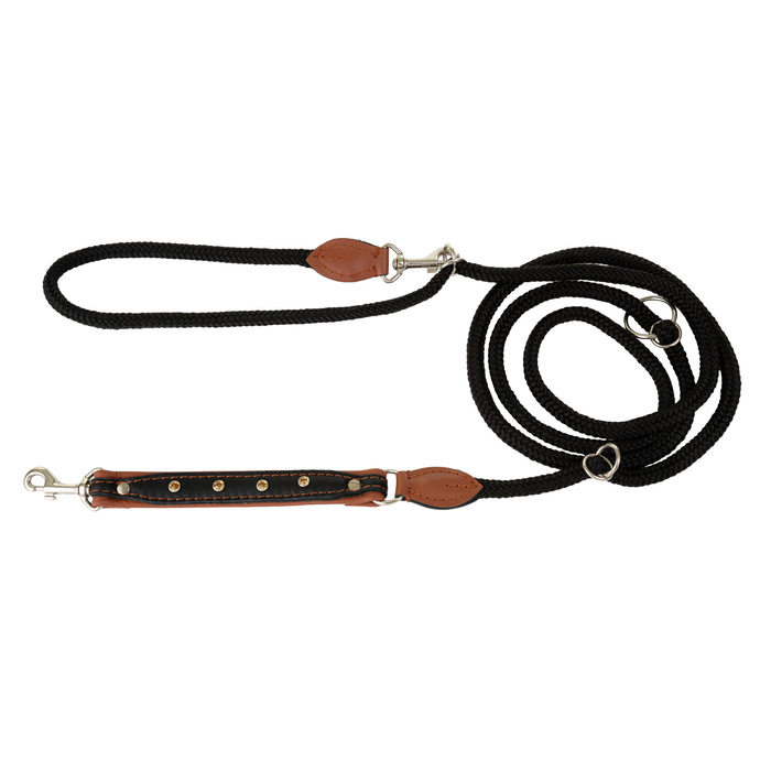 Barry King Smycz regulowana Skóra Łoś Kryształ 20mm/6/220cm koniak