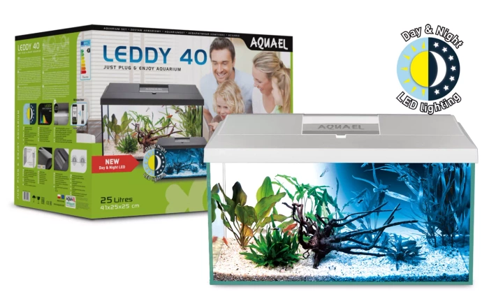AQUAEL Zestaw akwariowy Leddy Day&Night 40 biały D&N