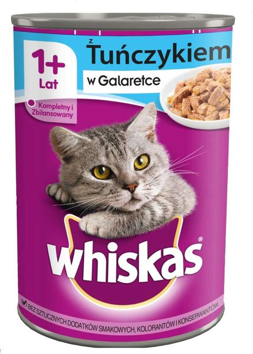 Whiskas Adult Puszka dla kota tuńczyk w galaretce 400g