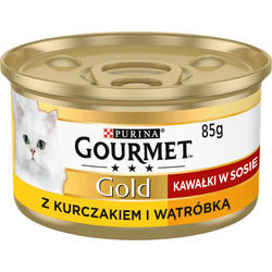 Gourmet Gold kurczak z wątróbką w sosie 85g
