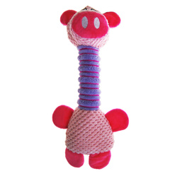 Delfin Zabawka pluszowa różowa świnka 16x35 cm