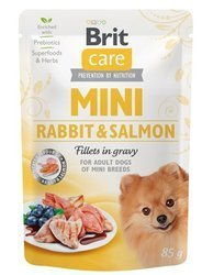 Brit Care Mini Pouch saszetka mokra karma królik i łosoś 85g