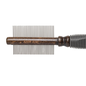 Barry King Grzebień dwustronnydla zwierząt tworzywo TPR metalowe piny 29/78 pinów 5,4x21,1 cm