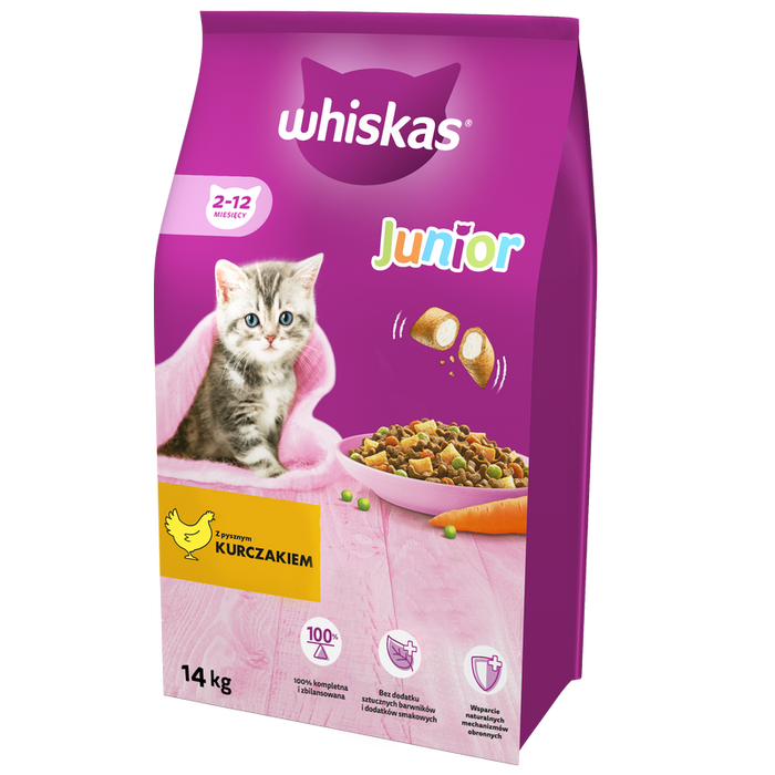 Whiskas Junior dla Kociąt Kurczak 14kg