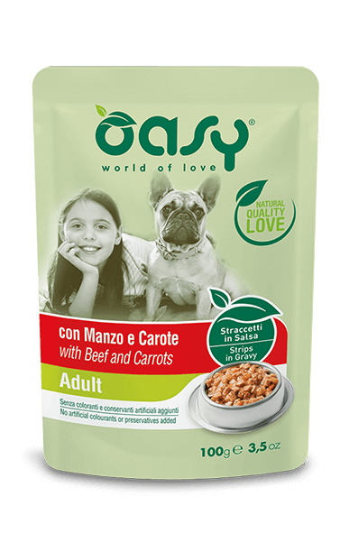Oasy Strips Adult z wołowiną i marchwią 100g